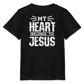 Christianisme Jésus Religion Foi Croix Prière - T-shirt bio MINI CREATOR Stanley/Stella Enfant - noir - Devant - Mikhail (115cm)