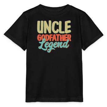 Godfather Godchild Gift Godfather Godfather Uncle - Stanley/Stella MINI CREATOR Kids’ T-Shirt - black - Front - Mikhail (115cm)