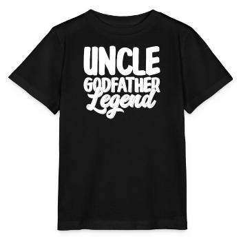 Godfather Godchild Gift Godfather Godfather Uncle - Stanley/Stella MINI CREATOR Kids’ T-Shirt - black - Front - Mikhail (115cm)