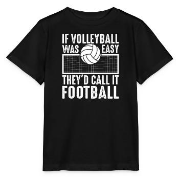 Volleyball Volley Aufschlag Volleyballspieler - Stanley/Stella Kinder T-Shirt MINI CREATOR  - Schwarz - Vorne - Mikhail (115cm)