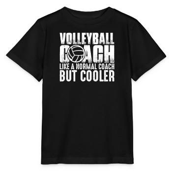 Volleyball Aufschlag Volleyballspieler Trainer - Stanley/Stella Kinder T-Shirt MINI CREATOR  - Schwarz - Vorne - Mikhail (115cm)