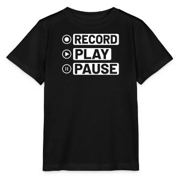 Vinyl Musiker Retro Musik Vinyl Vintage Musizieren - Stanley/Stella Kinder T-Shirt MINI CREATOR  - Schwarz - Vorne - Mikhail (115cm)