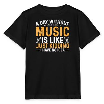 Vinyl Musiker Retro Musik Vinyl Vintage Musizieren - Stanley/Stella Kinder T-Shirt MINI CREATOR  - Schwarz - Vorne - Mikhail (115cm)