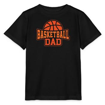 Basketball Vater BBall Dribbling Sport - Stanley/Stella Kinder T-Shirt MINI CREATOR  - Schwarz - Vorne - Mikhail (115cm)