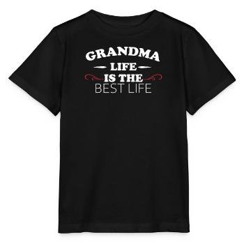 Grandma Pensioner Grandma Grandson Granddaughter Grandma - Stanley/Stella MINI CREATOR Kids’ T-Shirt - black - Front - Mikhail (115cm)