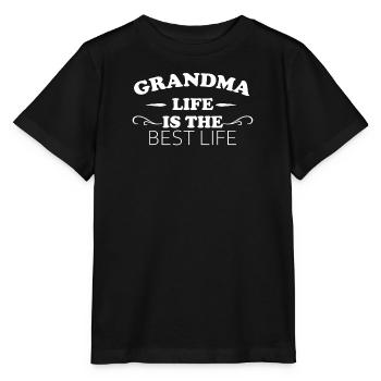 Grandma Pensioner Grandma Grandson Granddaughter Grandma - Stanley/Stella MINI CREATOR Kids’ T-Shirt - black - Front - Mikhail (115cm)