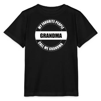 Grandma Pensioner Grandma Grandson Granddaughter Grandma - Stanley/Stella MINI CREATOR Kids’ T-Shirt - black - Front - Mikhail (115cm)