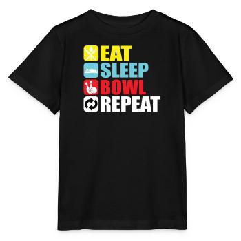 Bowling Cone Spareball Pins Ball Strike - T-shirt bio MINI CREATOR Stanley/Stella Enfant - noir - Devant - Mikhail (115cm)