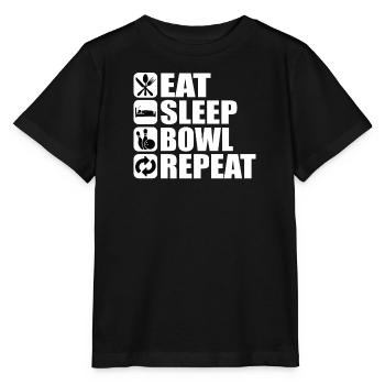 Bowling Cone Spareball Pins Ball Strike - T-shirt bio MINI CREATOR Stanley/Stella Enfant - noir - Devant - Mikhail (115cm)