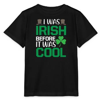 Irish Ireland Flag Irish roots Irish origin - Stanley/Stella MINI CREATOR Kids’ T-Shirt - black - Front - Mikhail (115cm)