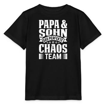 Papa und Söhne Sohn Vater Sohn - Stanley/Stella Kinder T-Shirt MINI CREATOR  - Schwarz - Vorne - Mikhail (115cm)