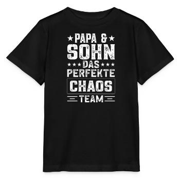 Papa und Söhne Sohn Vater Sohn - Stanley/Stella Kinder T-Shirt MINI CREATOR  - Schwarz - Vorne - Mikhail (115cm)