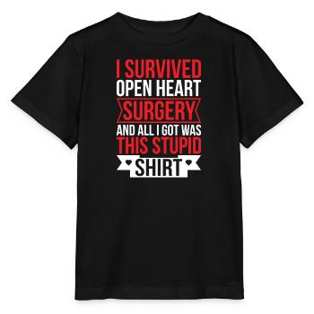 Crise cardiaque chirurgie cardiaque pontage de maladie cardiaque - T-shirt bio MINI CREATOR Stanley/Stella Enfant - noir - Devant - Mikhail (115cm)