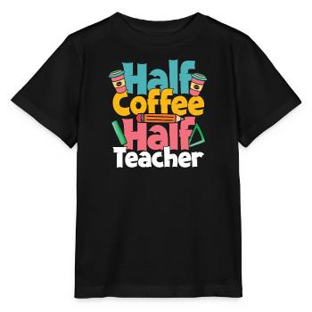 Teacher Coffee Lessons - Stanley/Stella MINI CREATOR Kids’ T-Shirt - black - Front - Mikhail (115cm)