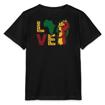 Je suis noir Histoire Noir - T-shirt bio MINI CREATOR Stanley/Stella Enfant - noir - Devant - Mikhail (115cm)