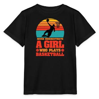 Basketball Femme Basketball féminin - T-shirt bio MINI CREATOR Stanley/Stella Enfant - noir - Devant - Mikhail (115cm)