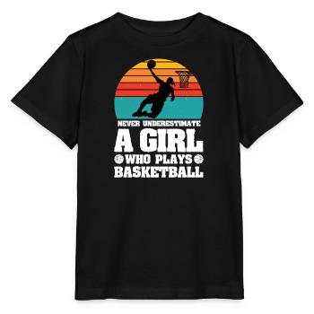 Basketball Femme Basketball féminin - T-shirt bio MINI CREATOR Stanley/Stella Enfant - noir - Devant - Mikhail (115cm)