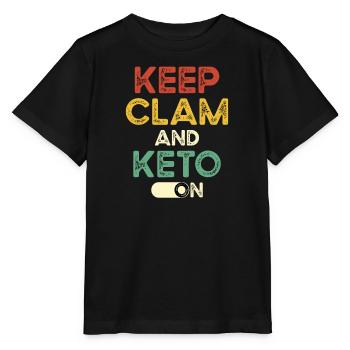 Régime céto - T-shirt bio MINI CREATOR Stanley/Stella Enfant - noir - Devant - Mikhail (115cm)