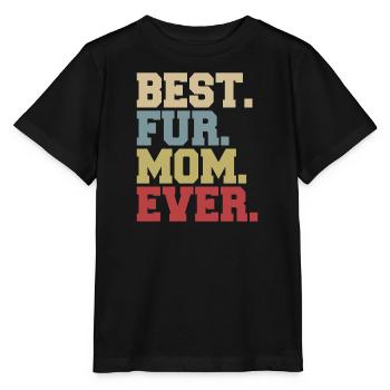 Fell mama Hundemama und Hundepfote - Stanley/Stella Kinder T-Shirt MINI CREATOR  - Schwarz - Vorne - Mikhail (115cm)