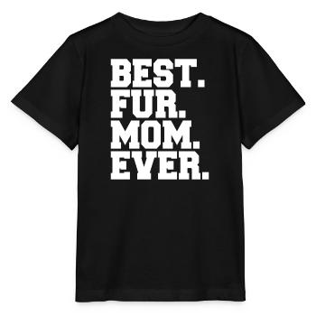 Fell mama Hundemama und Hundepfote - Stanley/Stella Kinder T-Shirt MINI CREATOR  - Schwarz - Vorne - Mikhail (115cm)