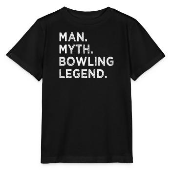 Bowling Cone Spareball Pins Ball Strike - T-shirt bio MINI CREATOR Stanley/Stella Enfant - noir - Devant - Mikhail (115cm)
