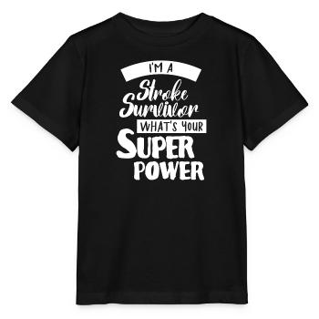 I survived a heart attack - Stanley/Stella MINI CREATOR Kids’ T-Shirt - black - Front - Mikhail (115cm)
