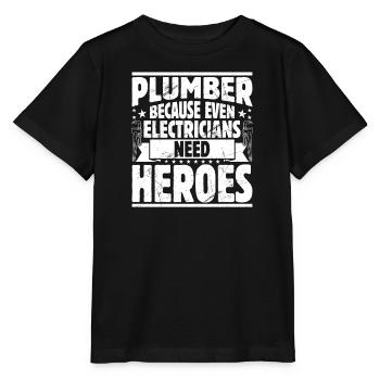 Heating Engineer Pump Valve Pressure Regulator Electrician - Stanley/Stella MINI CREATOR Kids’ T-Shirt - black - Front - Mikhail (115cm)