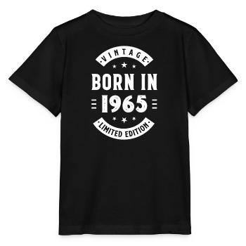 1965 - Baujahr 1965 - Jahrgang 1965 - Stanley/Stella Kinder T-Shirt MINI CREATOR  - Schwarz - Vorne - Mikhail (115cm)
