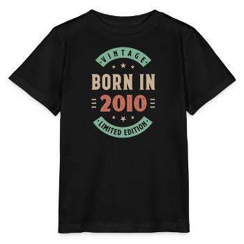 2010 - Année de construction 2010 - Millésime 2010 - T-shirt bio MINI CREATOR Stanley/Stella Enfant - noir - Devant - Mikhail (115cm)