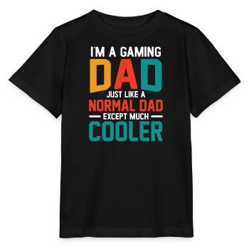 Père Papa Gamer Légende Jeu Jeu Vidéo Gamer - T-shirt bio MINI CREATOR Stanley/Stella Enfant - noir - Devant - Mikhail (115cm)