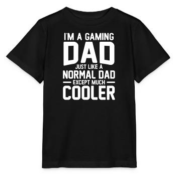 Père Papa Gamer Légende Jeu Jeu Vidéo Gamer - T-shirt bio MINI CREATOR Stanley/Stella Enfant - noir - Devant - Mikhail (115cm)