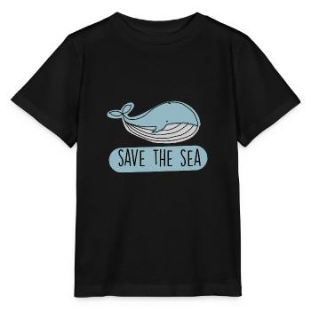Save the sea - Environmental protection and marine protection - Stanley/Stella MINI CREATOR Kids’ T-Shirt - black - Front - Mikhail (115cm)