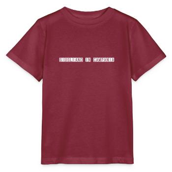 Giugliano in Campania airport sign - Stanley/Stella MINI CREATOR Kids’ T-Shirt - burgundy - Front - Kain (125cm)