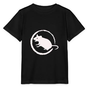 rat dangereux - rongeur - T-shirt bio MINI CREATOR Stanley/Stella Enfant - noir - Devant - Mikhail (115cm)