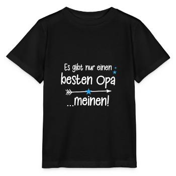 Es gibt nur einen besten Opa - Meinen! - Stanley/Stella Kinder T-Shirt MINI CREATOR  - Schwarz - Vorne - Mikhail (115cm)