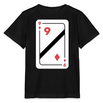 Nine Diamonds Carte à jouer Carte de poker - T-shirt bio MINI CREATOR Stanley/Stella Enfant - noir - Devant - Mikhail (115cm)