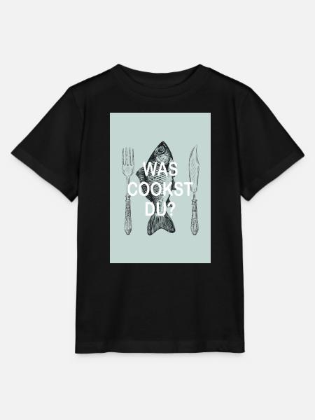 was cookst du? - Stanley/Stella Kinder T-Shirt MINI CREATOR - Schwarz