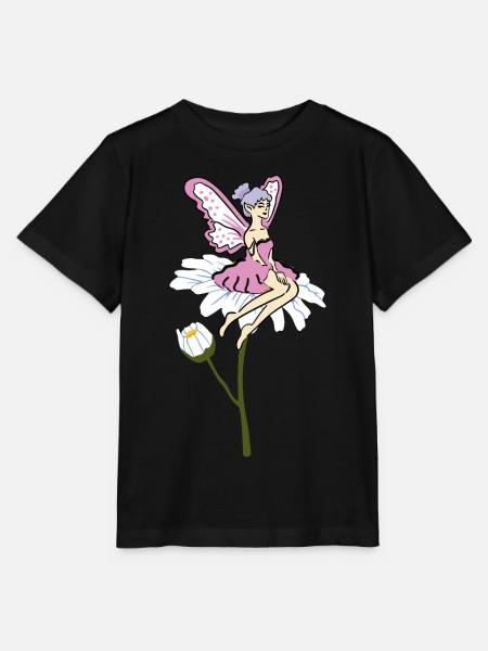 Sonnenblumen Fee - Stanley/Stella Kinder T-Shirt MINI CREATOR  - Schwarz