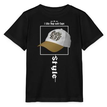 Ich mag Rap und Kappen - Stanley/Stella Kinder T-Shirt MINI CREATOR  - Schwarz - Vorne - Mikhail (115cm)
