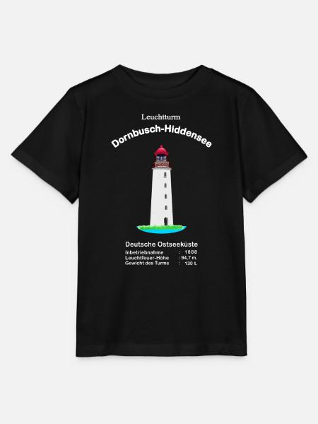 Leuchtturm Dornbusch, Insel Hiddensee, Ostseeküste - Stanley/Stella Kinder T-Shirt MINI CREATOR  - Schwarz