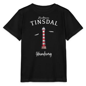 Hamburg Rissen, Leuchtturm Tinsdal - Stanley/Stella Kinder T-Shirt MINI CREATOR  - Schwarz - Vorne - Mikhail (115cm)