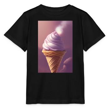 Eiscreme - Stanley/Stella Kinder T-Shirt MINI CREATOR  - Schwarz - Vorne - Mikhail (115cm)