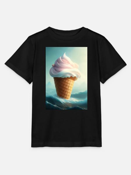 Eiscreme - Stanley/Stella Kinder T-Shirt MINI CREATOR  - Schwarz
