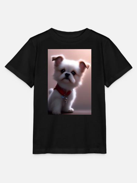 Baby Hund - Stanley/Stella Kinder T-Shirt MINI CREATOR - Schwarz