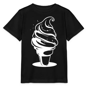 Softeis Zeichnung - Stanley/Stella Kinder T-Shirt MINI CREATOR  - Schwarz - Vorne - Mikhail (115cm)