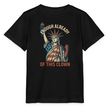 Genug jetzt: Liberty-Satire - Stanley/Stella Kinder T-Shirt MINI CREATOR  - Schwarz - Vorne - Mikhail (115cm)