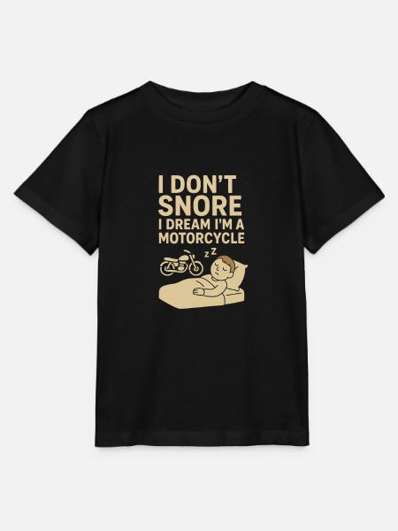Motorräder schnarchen - Stanley/Stella Kinder T-Shirt MINI CREATOR - Schwarz