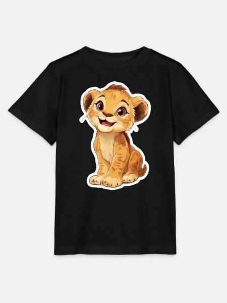 Löwe - Stanley/Stella Kinder T-Shirt MINI CREATOR - Schwarz