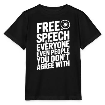 Meinungsfreiheit ist für alle, auch für Menschen, die Sie nicht kennen - Stanley/Stella Kinder T-Shirt MINI CREATOR  - Schwarz - Vorne - Mikhail (115cm)