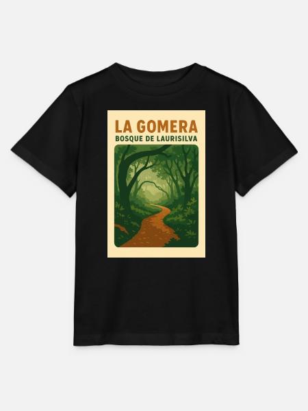 La_Gomera_-_Bosque_de_Laurisilva - Stanley/Stella Kinder T-Shirt MINI CREATOR  - Schwarz